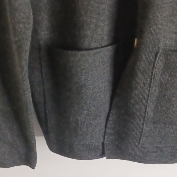 Men's Gray Button-Up Sweater - Picture 9 of 14